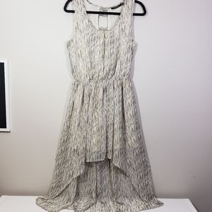 Doe & Rae High Low Midi Dress with Dot Pattern